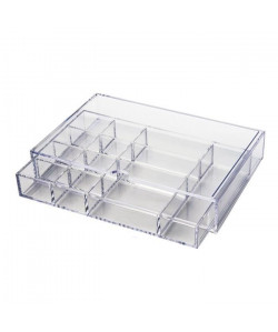 GERSON Organisateur de maquillage  25x16,5x4,5 cm  Transparent