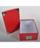 BOX Lot de 3 boites de rangement en carton  Rouge