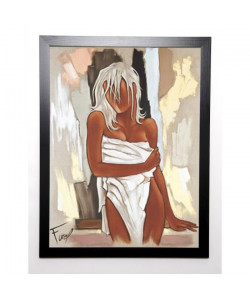 FAREL PIERRE Image encadrée La serviette 57x77 cm Marron