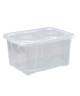 MHOME SIMPLYBOX Bac de rangement 15,4L transparent