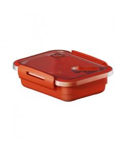SUNDIS Boîte de conservation pour microonde avec valve Memory 1281001 0,4 L 15x12x4,7 cm rouge