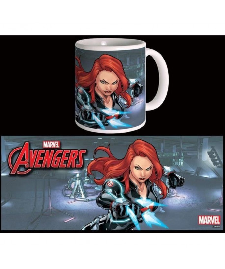 Mug Marvel Black Widow Avengers Série 2 Blanc