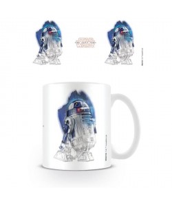 Mug Star Wars Les derniers Jedi  R2D2 dessiné