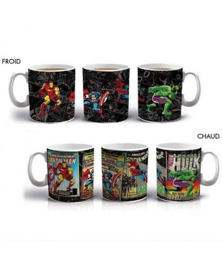 Mug thermoréactif Marvel: Superhéros