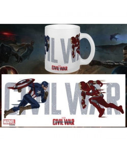 Mug Marvel Running To Battle Captain America Civil War Blanc