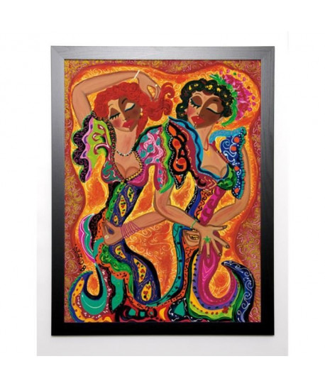 INGRID. B Image encadrée Gypsy dance 67x87 cm Multicolore