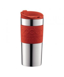 BODUM TRAVEL PRESS Mug a piston en inox double paroi 0.35 l Rouge