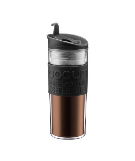 BODUM TRAVEL PRESS Mug de voyage 0,45 L noir