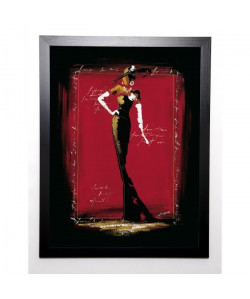 JOHANNA Image encadrée Elégantes I 57x77 cm Rouge