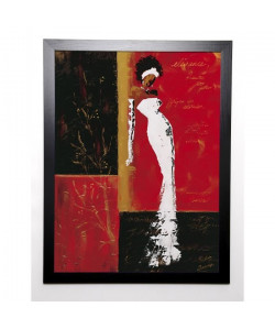 JOHANNA Image encadrée En rouge et or I 57x77 cm Rouge