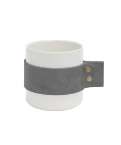 ECO DESIGN G8051 Mug WRAP ME  8,5x9 cm  Blanc et Gris