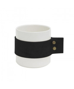 ECO DESIGN G8053 Mug WRAP ME  8,5x9 cm  Blanc et Noir