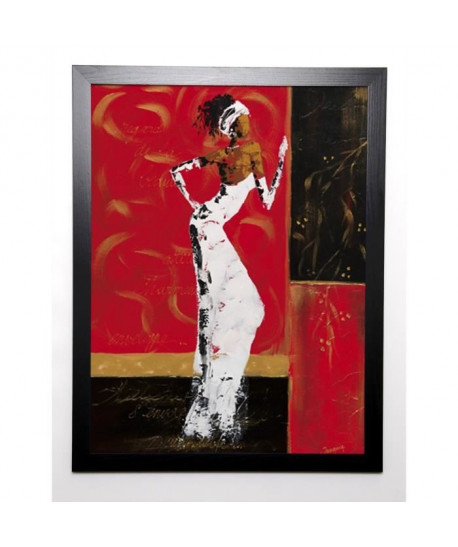 JOHANNA Image encadrée En rouge et or II 57x77 cm Rouge