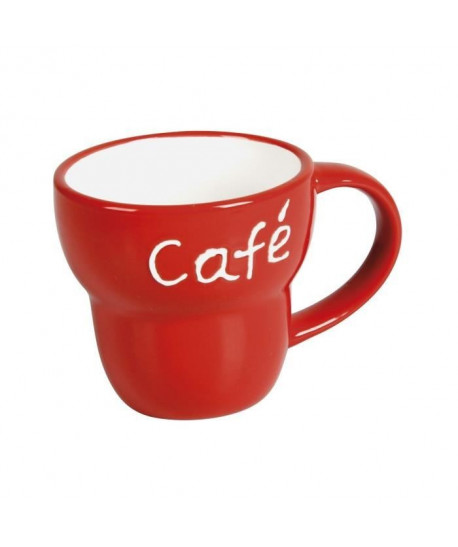 Mug évasé en céramique 0,2L rouge