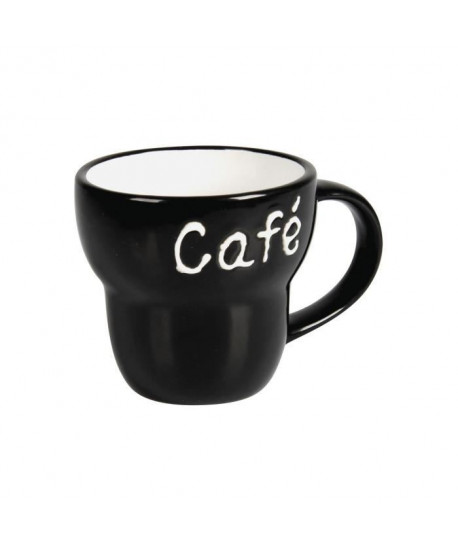 Mug évasé en céramique 0,2L noir