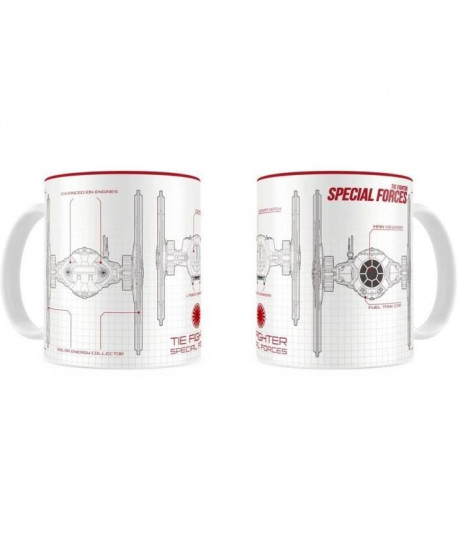 STAR WARS Mug Céramique Special Force Blanc, Rouge