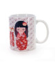 NOVASTYL 8023014 Lot 6 Mugs 30cl Sakura  Rose  Porcelaine