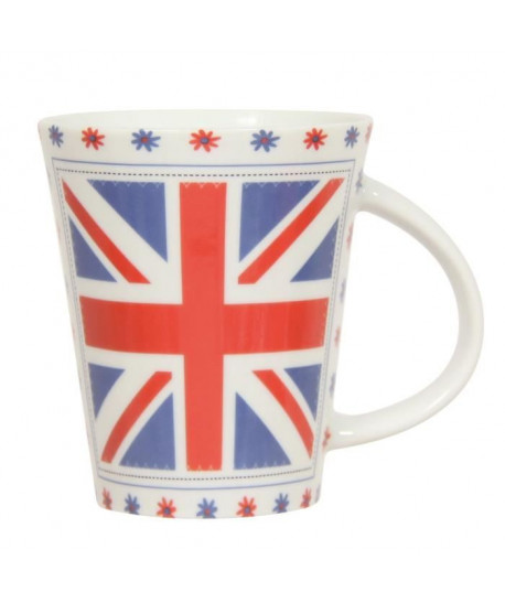 NOVASTYL 8023265 Lot 6 Mugs 35cl Union Jack  Rouge  Porcelaine