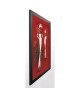 JOHANNA Image encadrée Défilé Haute couture II 67x87 cm Rouge