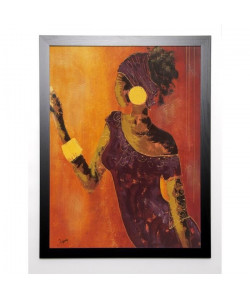 JOHANNA Image encadrée Le miroir II 67x87 cm Orange