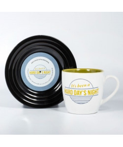 LYRICAL MUG L&M Pack Mug et Soucoupe  Hard Day\'s Night