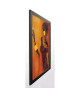 JOHANNA Image encadrée Le miroir II 67x87 cm Orange