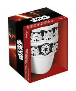 Mugs empilables 25 cl Star Wars  Blanc  Gres  Lot de 2