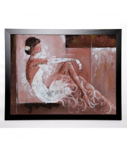 JOHANNA Image encadrée Romantique I 67x87 cm Marron