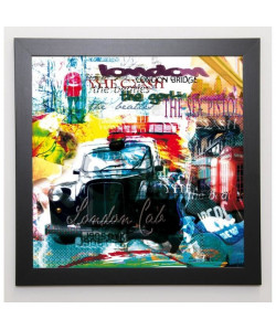 KALY Image encadrée London cab 57x57 cm Multicolore