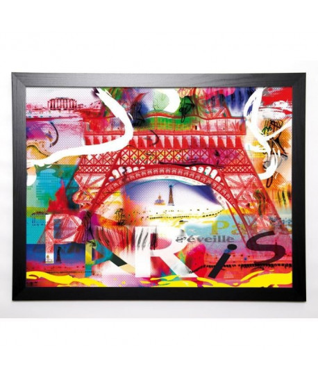 KALY Image encadrée Paris s\'eveille 57x77 cm Multicolore