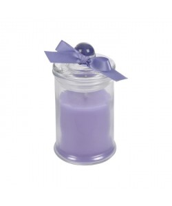 Bougie parfumée lavande 6 x 6 x H 11,5 cm Violet