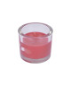 Bougie verrine parfum fraise H 8 cm Rouge