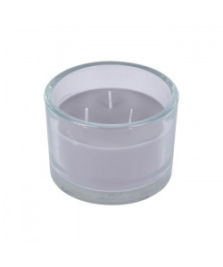 Bougie verrine parfum musc H 8,5 cm Violet