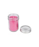 Bougie verrine parfum douceur sucrée H 10 cm Rose