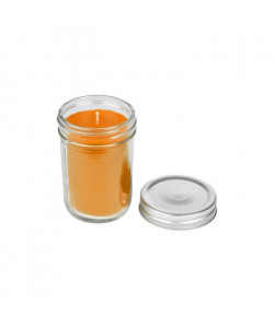Bougie verrine parfum mandarine orientale H 10 cm Orange