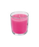 Bougie verrine parfum douceur sucrée H 9,5 cm Rose