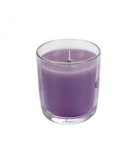 Bougie verrine parfum mures sauvages H 9,5 cm Violet