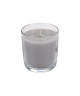 Bougie verrine parfum nuage de coton H 9,5 cm Gris