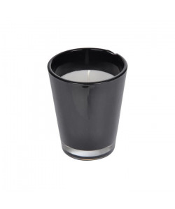 Bougie verrine H 12 cm Noir ambré