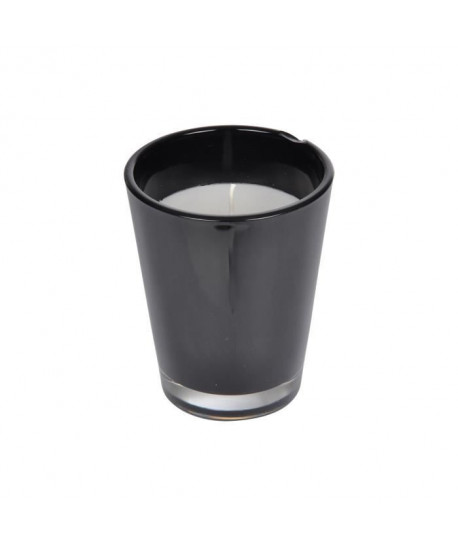 Bougie verrine H 12 cm Noir ambré