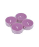 Lot de 4 bougies maxi chauffe plat parfum figue gourmande H 2,3 cm Violet