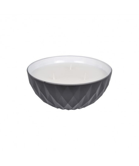 Bougie verrine bol H 5,5 cm Blanc ambré