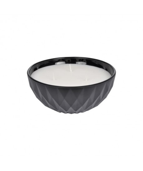 Bougie verrine bol H 5,5 cm Noir ambré