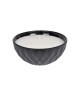 Bougie verrine bol H 7,5 cm Noir ambré