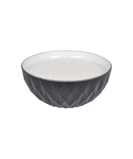 Bougie verrine bol H 7,5 cm Blanc ambré