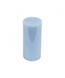 Bougie pilier parfum bleu océan H 15 cm