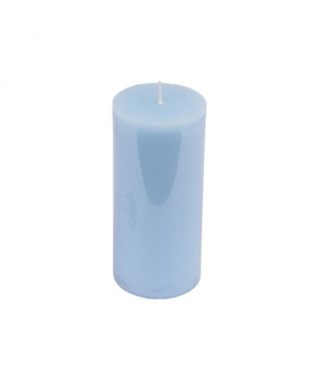 Bougie pilier parfum bleu océan H 15 cm