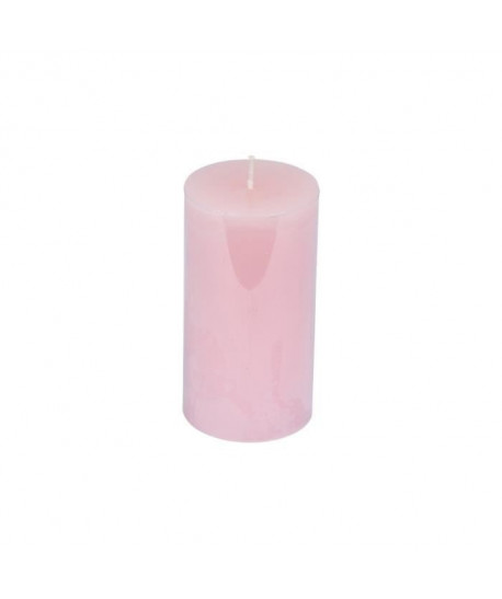 Bougie pilier parfum cannelle de ceylan H 11 cm Rose