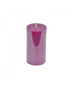 Bougie pilier parfum figue gourmande H 11 cm Violet