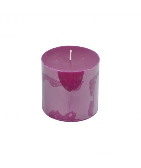 Bougie pilier parfum figue gourmande H 10 cm Violet